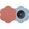 Pferd COMBIDISC CONTOUR Abrasive Disc, 2-3/8'' Dia, Type CDR, 80 Grit, Aluminum oxide 42426 - alternate 1